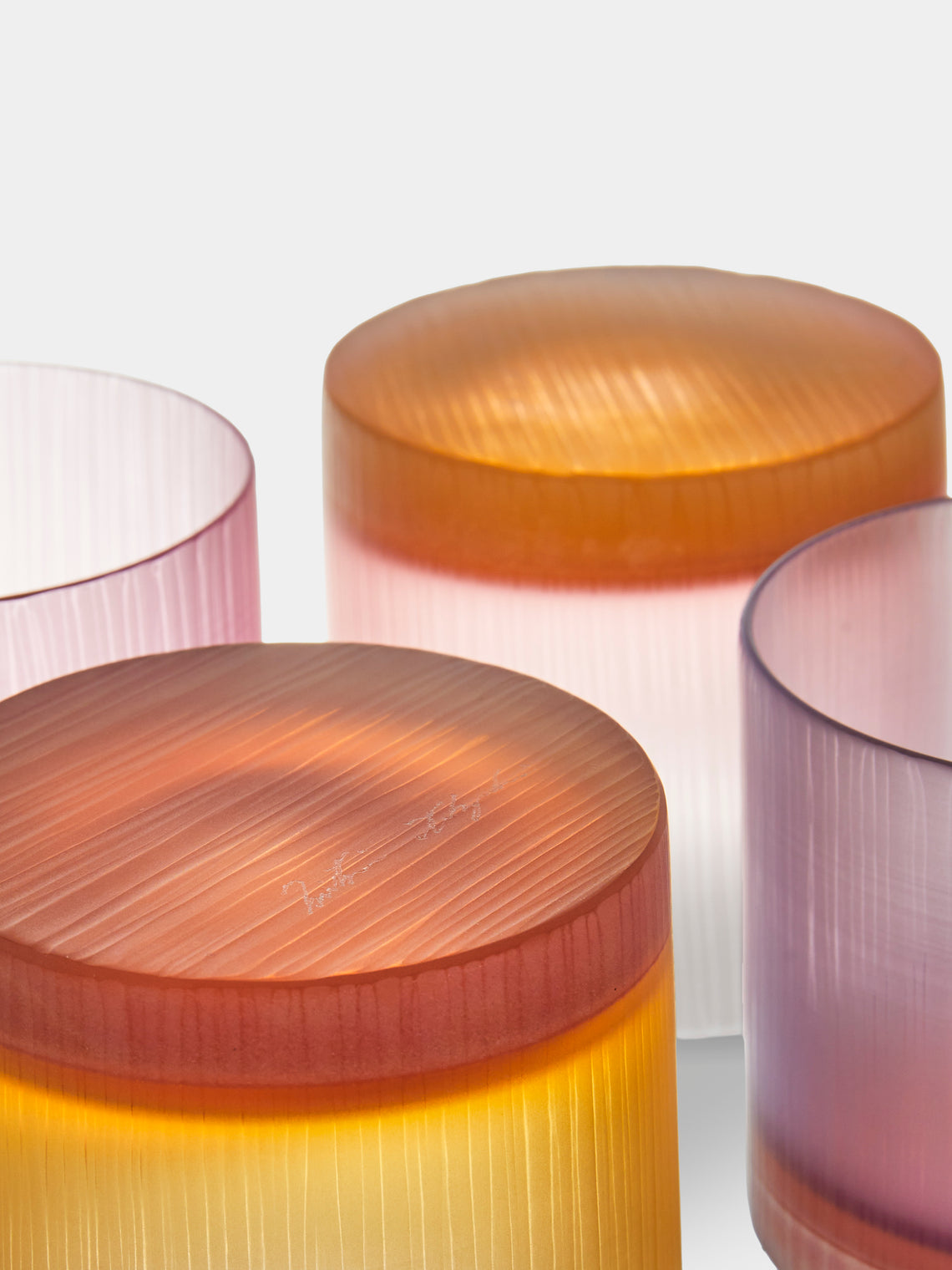 Takeyoshi Mitsui - Silence Hand-Blown Shot Glasses (Set of 4) - Purple - ABASK