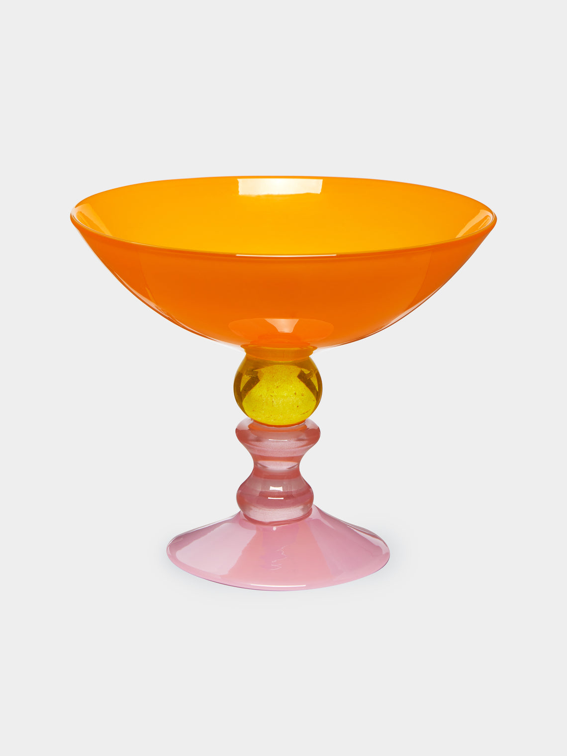 Gather - Miami Hand-Blown Glass Footed Bowl -  - ABASK - 