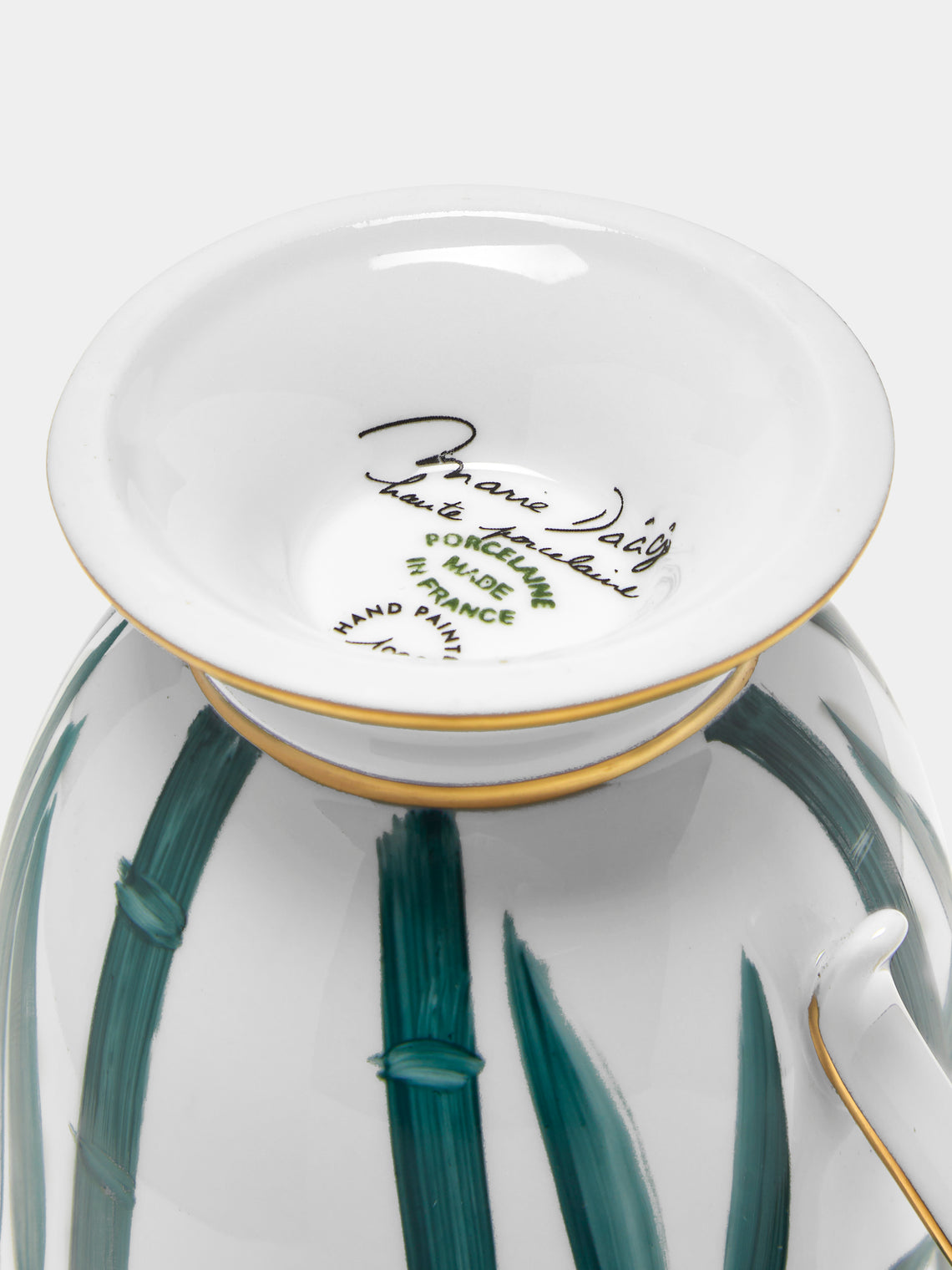 Marie Daage - Jardin d'Arashiyama Hand-Painted Porcelain Chocolate Cup - White - ABASK