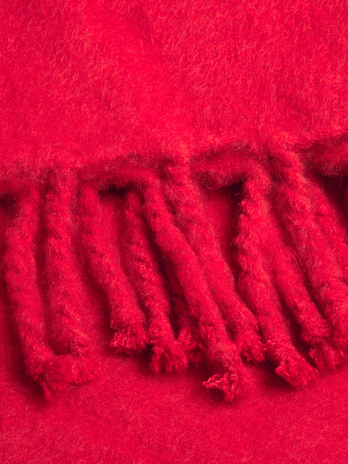 Lena Rewell - Handwoven Solid Mohair Blanket (118in/3m) - Pink - ABASK