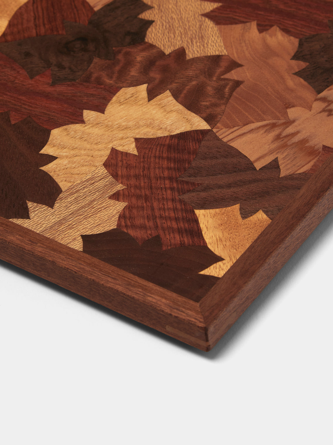 Mori Kougei - Poke Marquetry Wood Tray (14.5in/37.5cm) - Multiple - ABASK