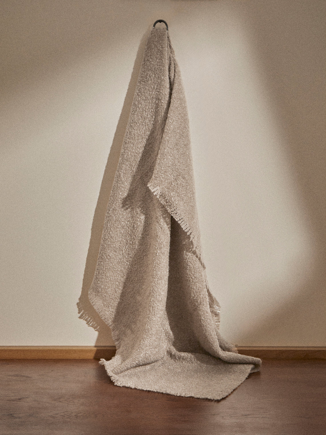 Brun de Vian-Tiran - Cirrus Handwoven Mohair Throw (71in/1.8m) - Gray - ABASK