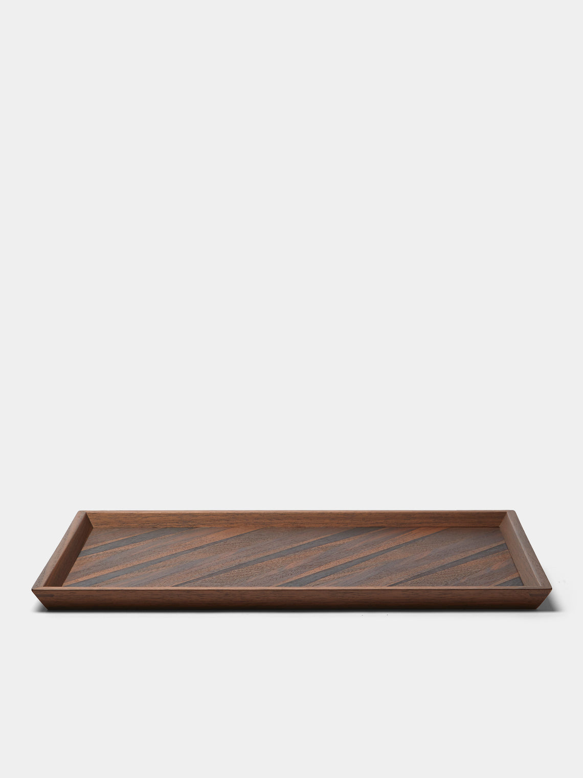 Mori Kougei - Poke Marquetry Wood Tray (15in/38.5cm) - Multiple - ABASK