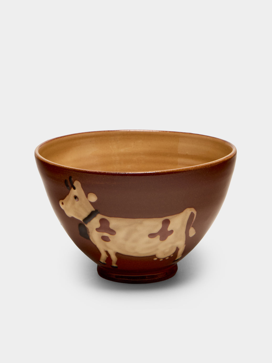 Poterie d’Évires - Cows Hand-Painted Ceramic Bowls (Set of 6) - Multiple - ABASK