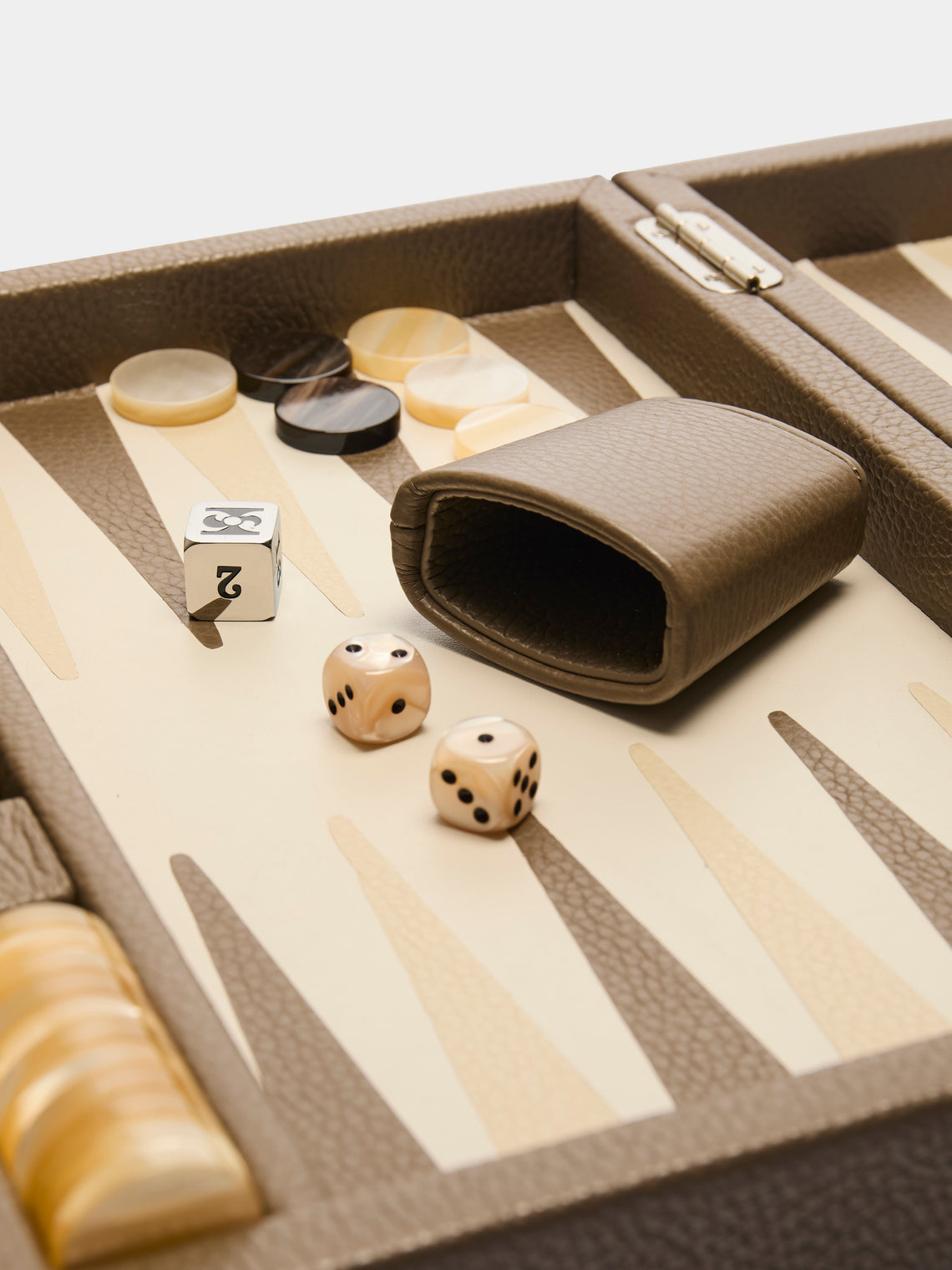 Leather Small Backgammon Set