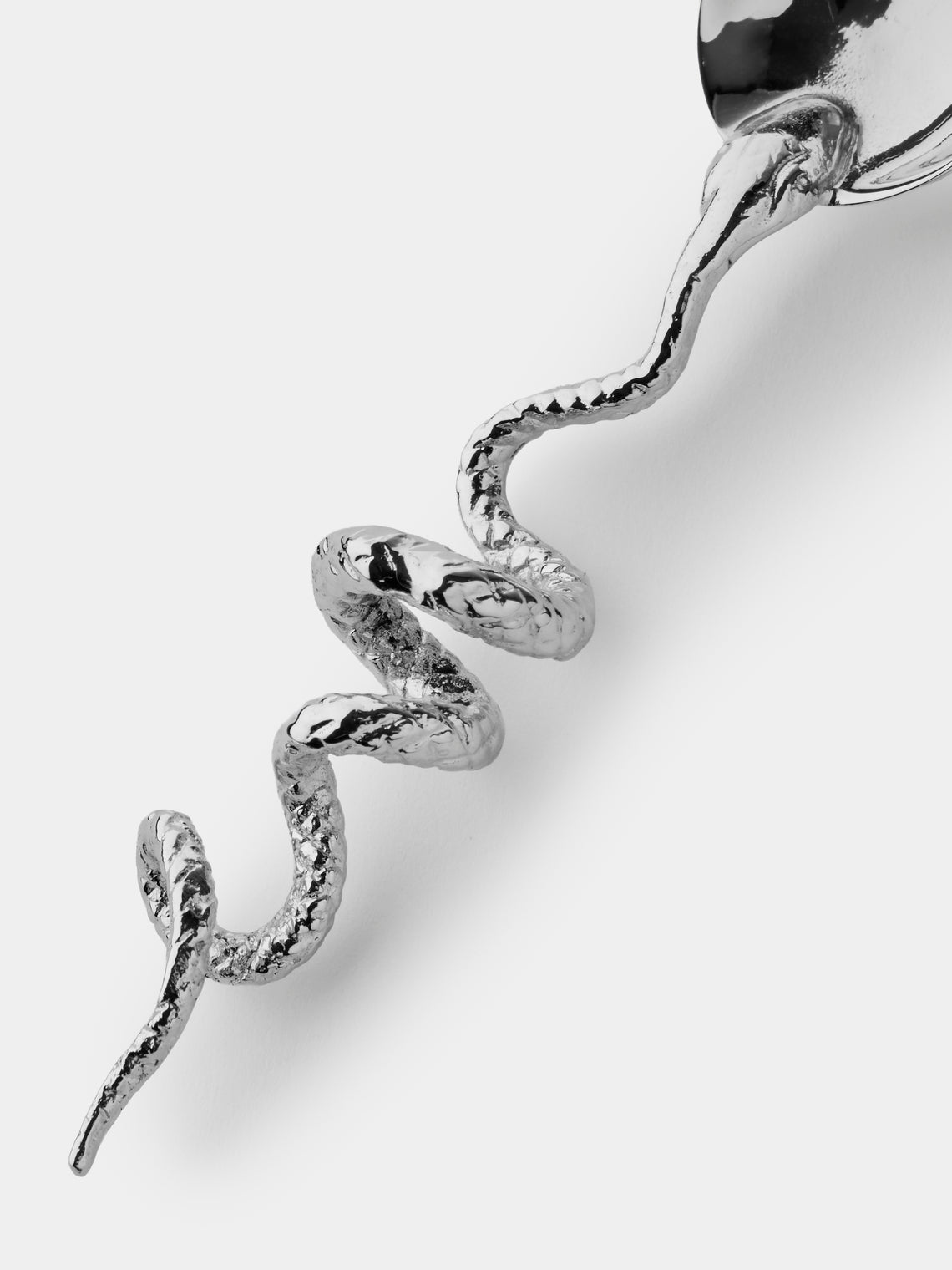 Pampaloni - Snake Silver-Plated Small Spoons (Set of 6) - Silver - ABASK