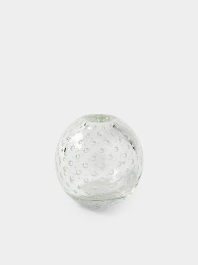 Yali Glass - Raindrop Hand-Blown Murano Glass Vase (4in/10cm) - Clear - ABASK - 