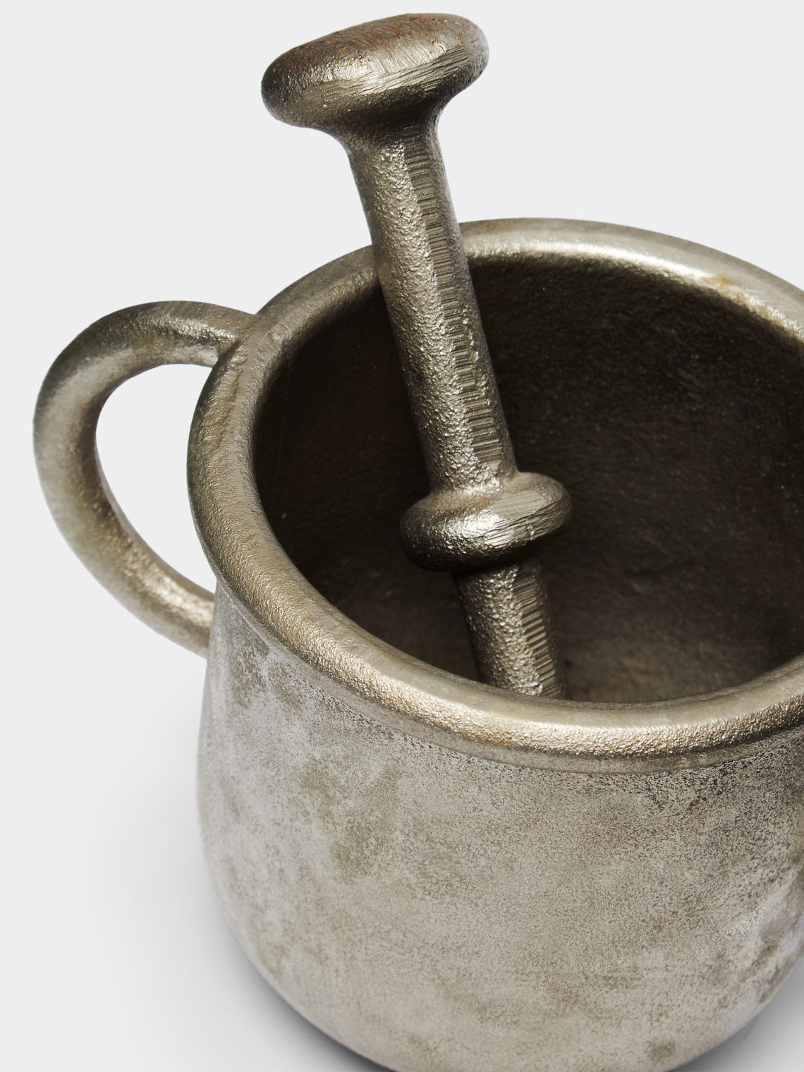 Antique and Vintage - Mid-Century Carl Auböck for Ostovics Culinar Steel Pestle and Mortar -  - ABASK