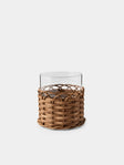 Pigment France - Wideville Rattan Candle Holder - Brown - ABASK - 