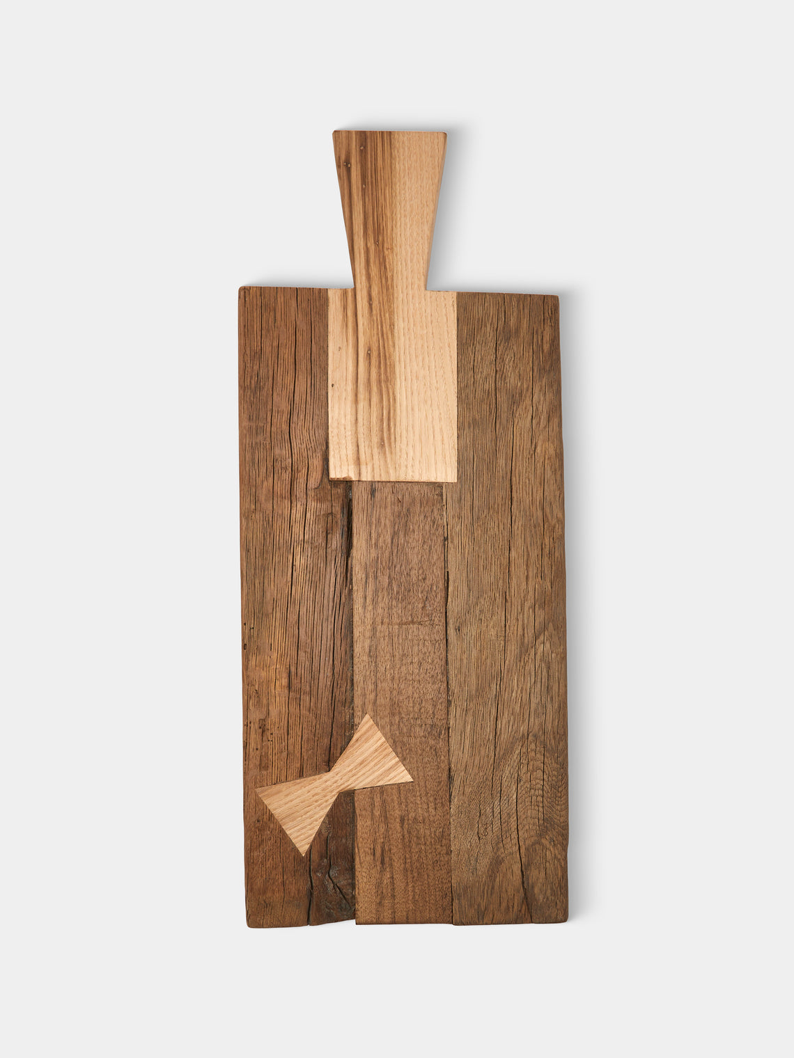 Art Brugi - Hand-Carved Antique Oak and Chestnut Serving Board - Brown - ABASK