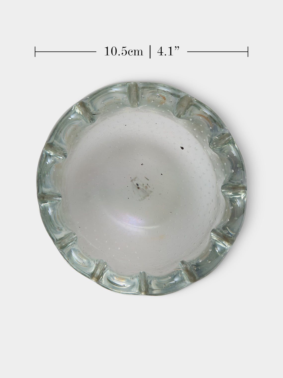 Antique and Vintage - 1940s Venini Glass Trinket Bowl - White - ABASK