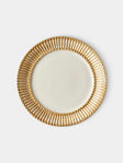 Tessalume Ceramiche - Wicker Hand-Painted Ceramic Dinner Plates (Set of 4) - White - ABASK - 