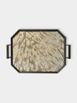 Droulers - Nova Burnished Brass Tray (21.5in/55cm) - Brown - ABASK - 