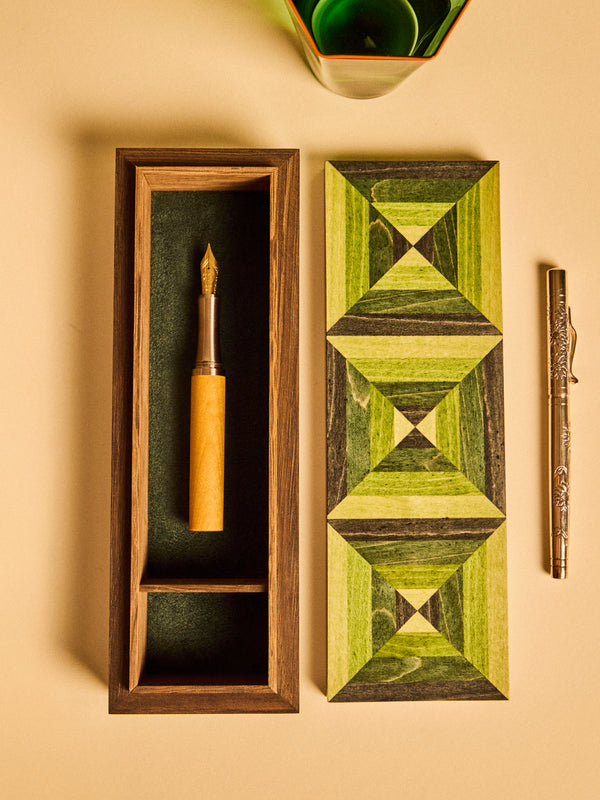 Kevin Stamper - Albers Wood Desk Box - Green - ABASK