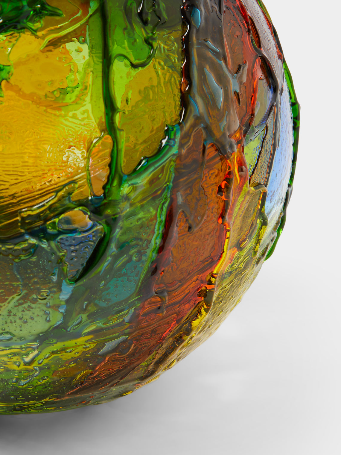 Venini - 1995 Gae Aulenti Geacolor Hand-Blown Murano Glass Vase (12in/30cm) - Multiple - ABASK