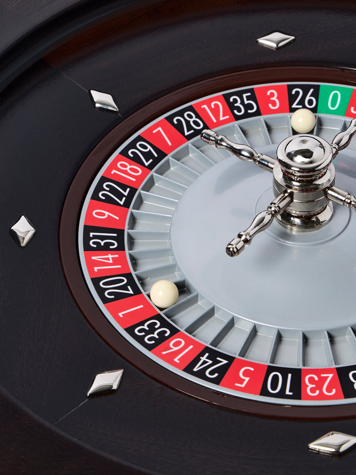 Geoffrey Parker - Wenge Wood Roulette Wheel - Brown - ABASK