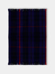 Otherways - Handwoven Yak Check Blanket (79in/2m) - Blue - ABASK - 