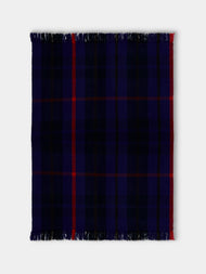 Otherways - Handwoven Yak Check Blanket (79in/2m) - Blue - ABASK - 