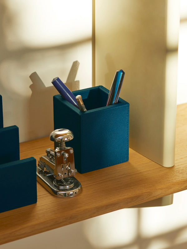 Giobagnara - Tim Leather Pen Holder - Blue - ABASK