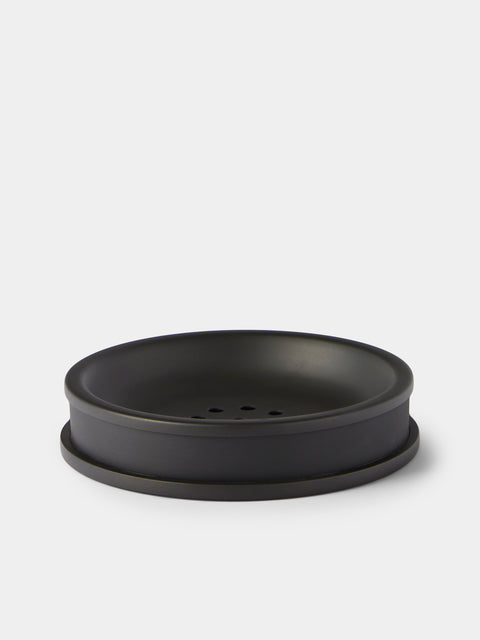 Giobagnara - Positano Leather Soap Dish - Bronze - ABASK - 