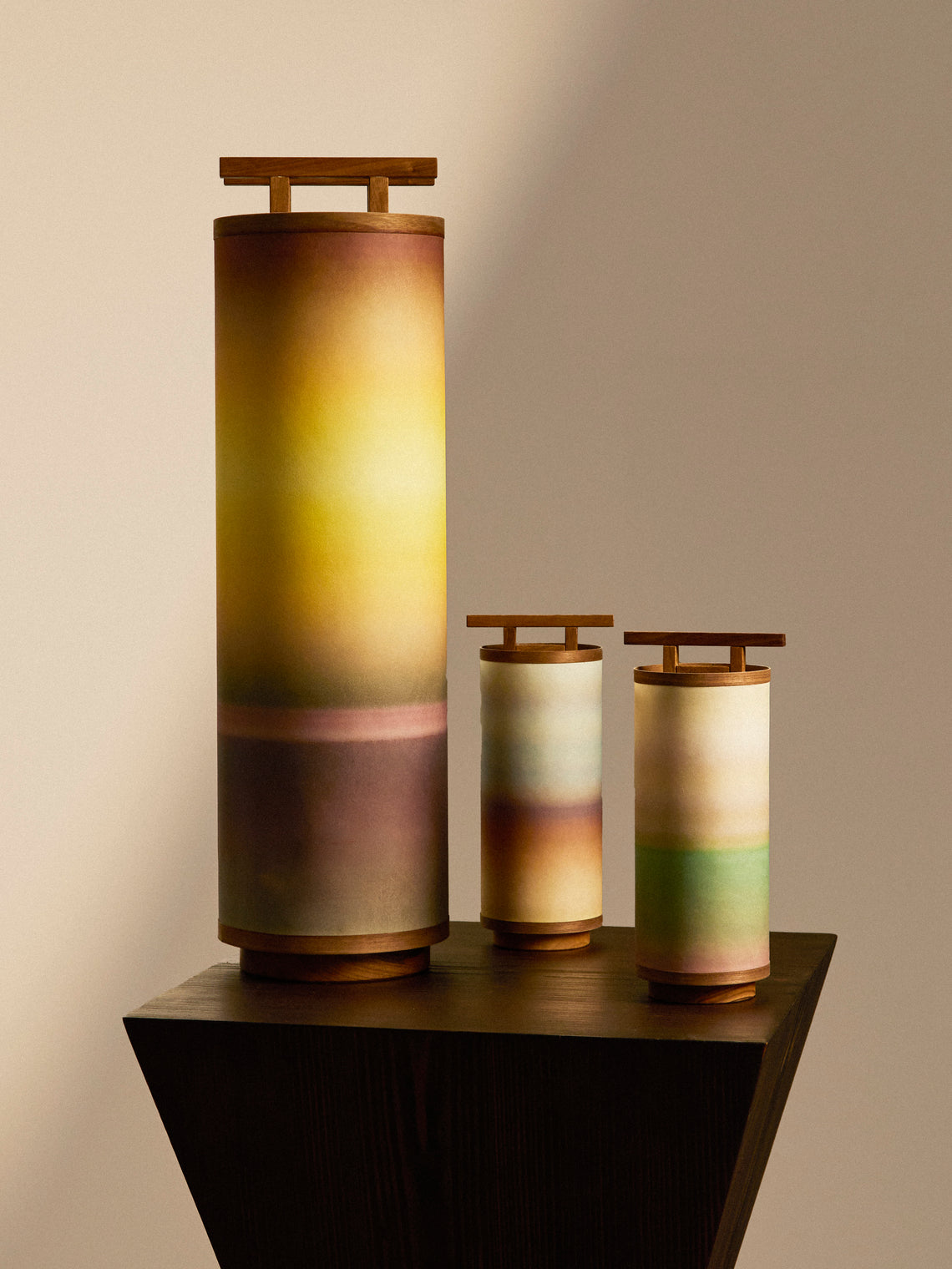 Maxime Prange - Torii Walnut and Washi Paper Large Table Lamp - Multiple - ABASK