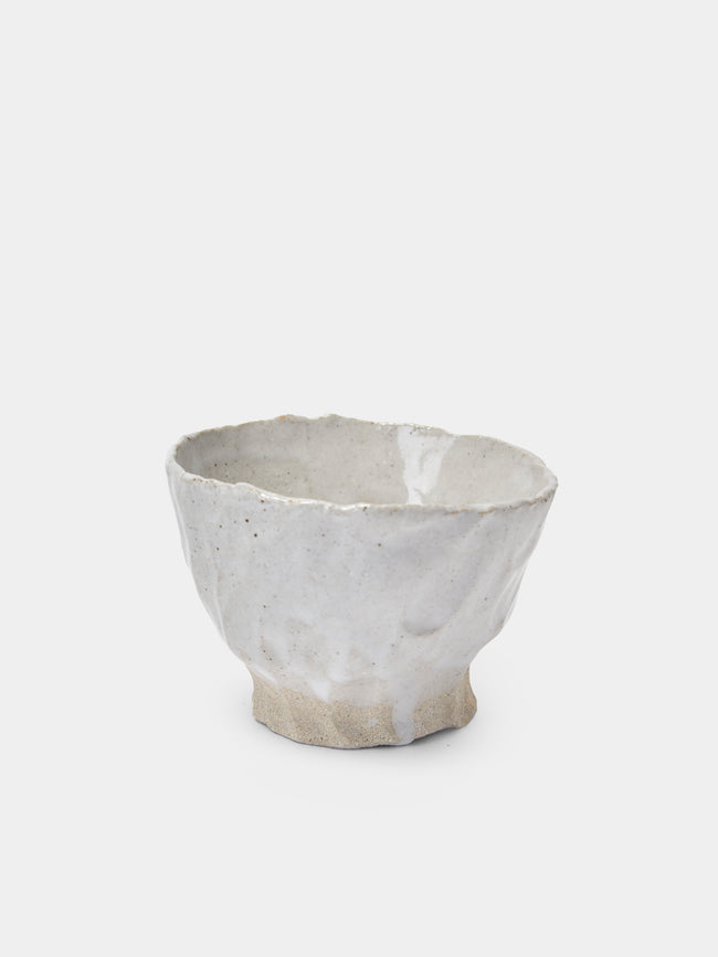 Estudio Vernís - Wood-Fired Stoneware Snack Bowls (Set of 6) - White - ABASK - 