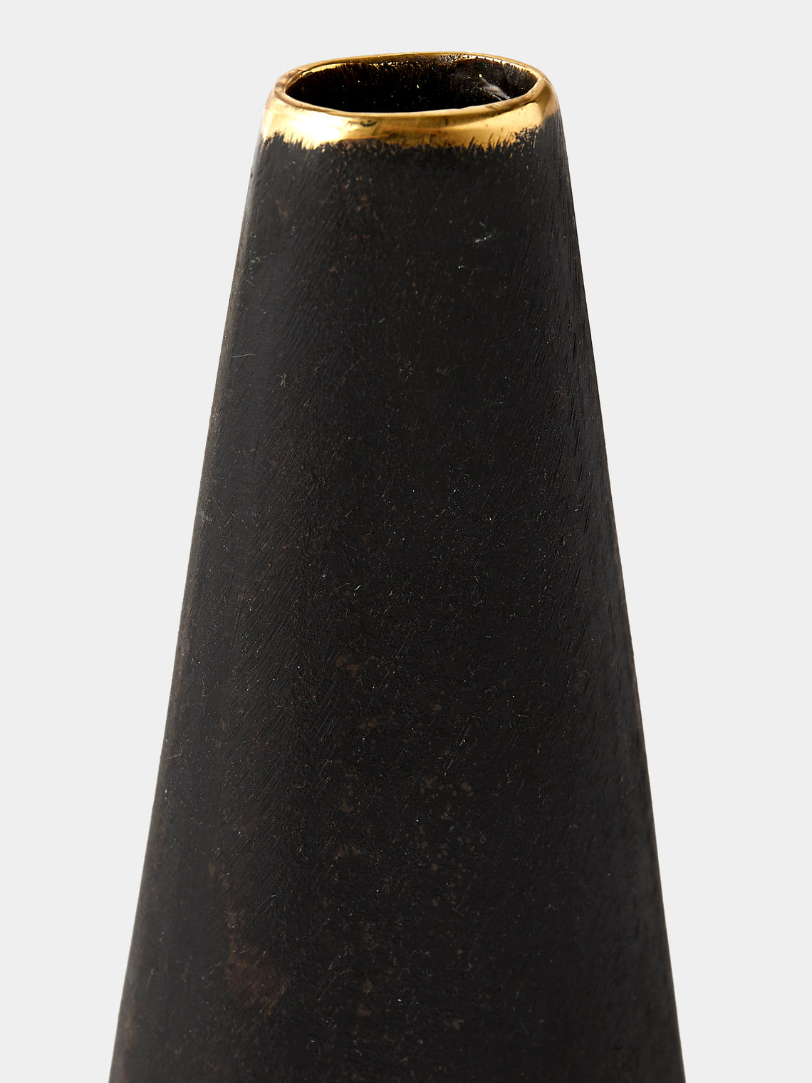 Carl Auböck - Brass Bud Vase (6.5in/16.5cm) - Black - ABASK