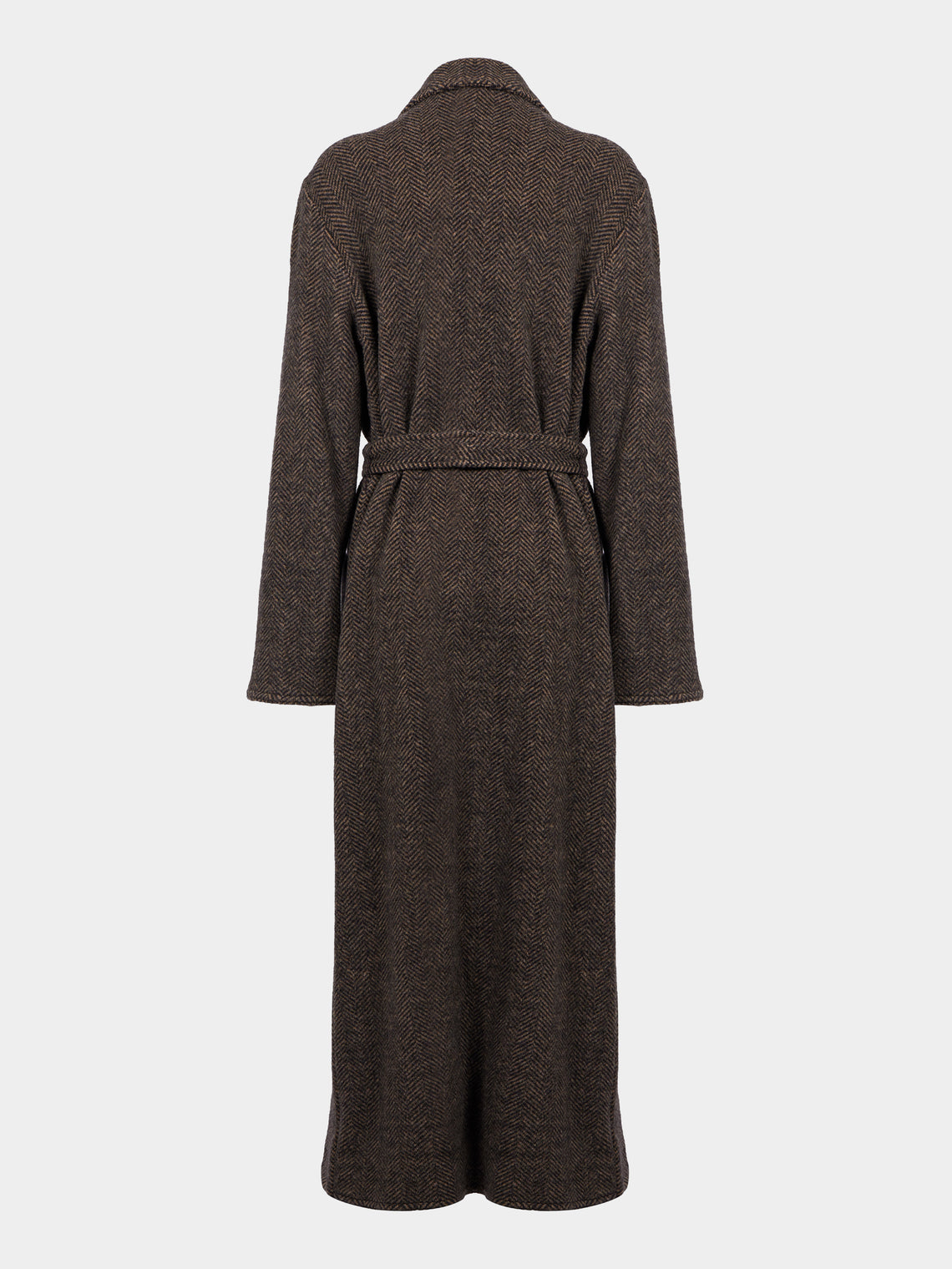 Dusan - Cashmere Long Robe - Brown - ABASK