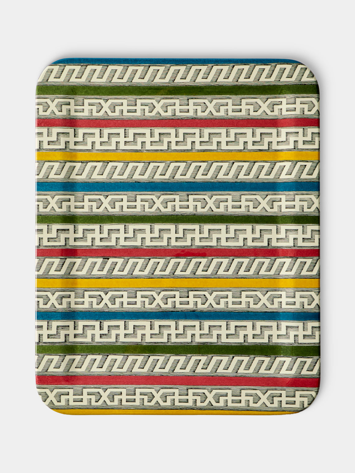 Fornasetti - Bordi Antichi Wood Tray (23.5in/60cm) - Multiple - ABASK - 