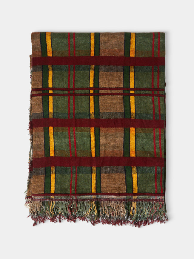 The House of Lyria - Hibiscus Linen Rectangular Tablecloth (138in/3.5m) - Green - ABASK - 