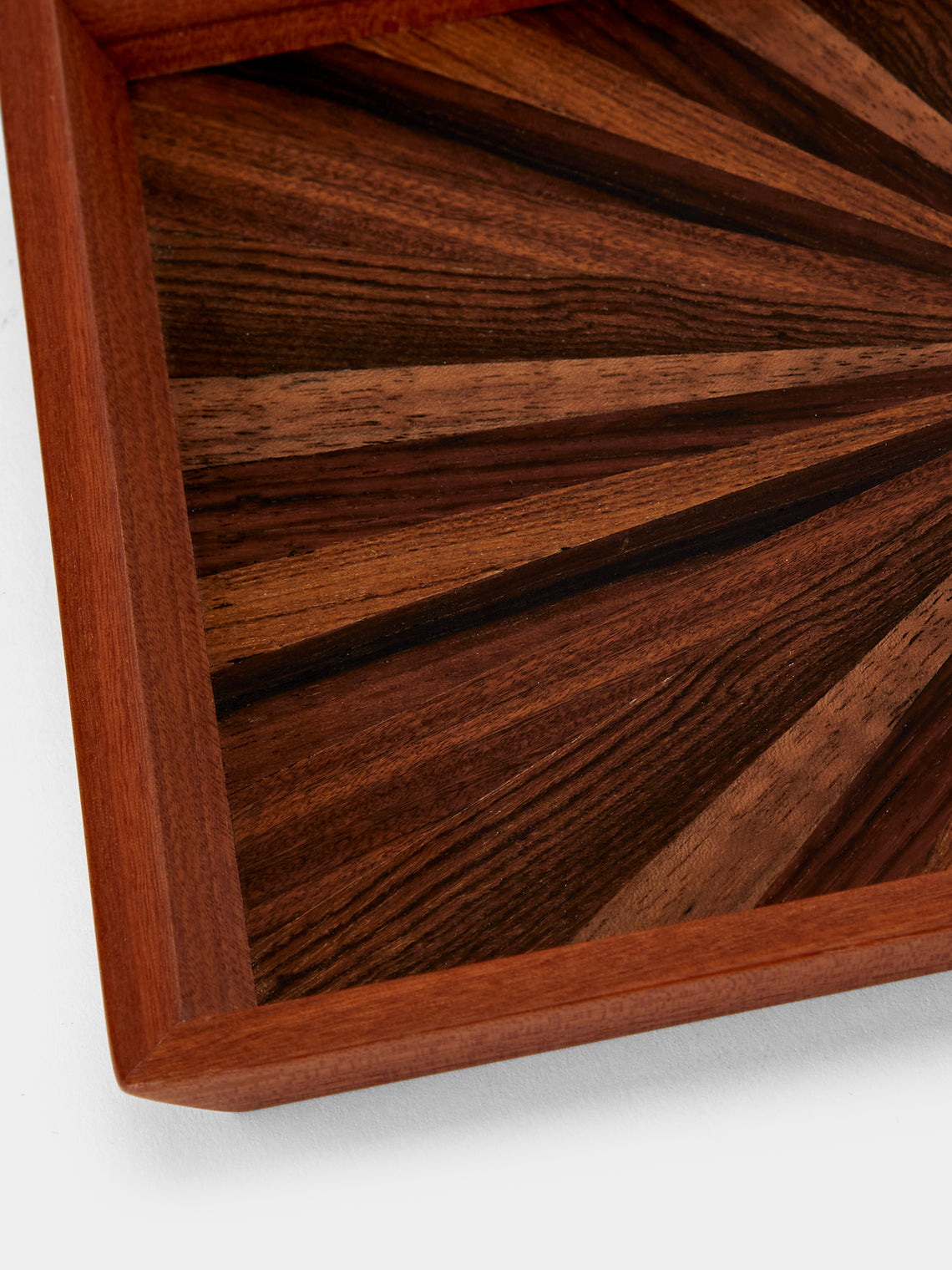 Mori Kougei - Poke Wood Tray (10.5in/26.5cm) - Brown - ABASK