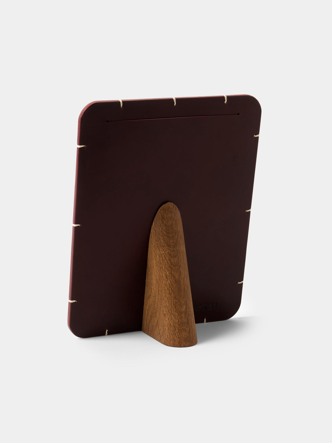 Otzi Studio - Billet Leather & Wood Photo Frame (7x5 inch Photo) - Burgundy - ABASK