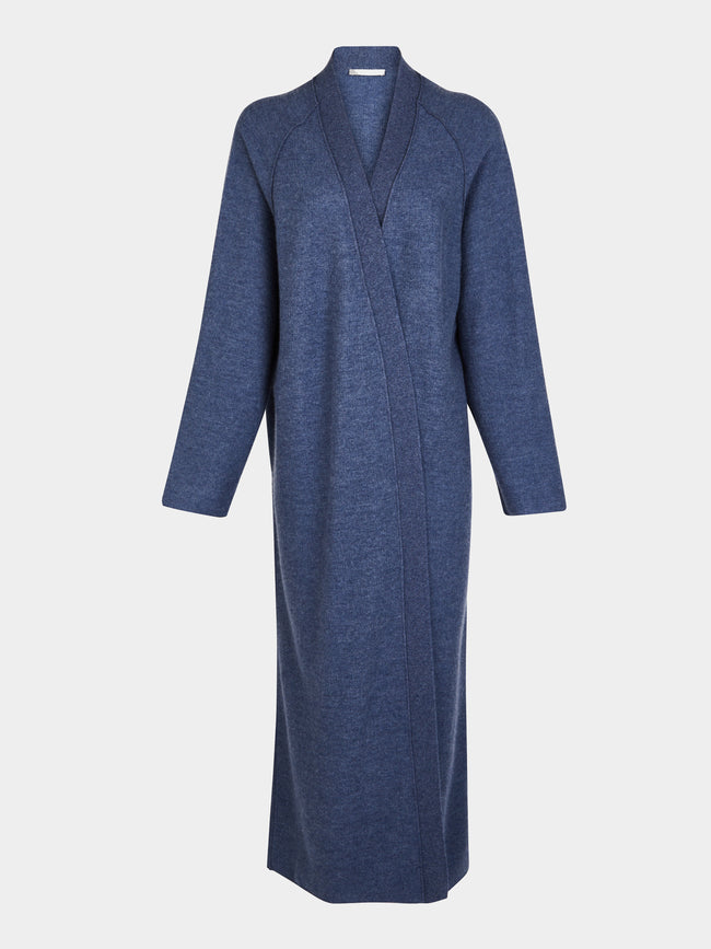 Dusan - Cashmere Long  Cardigan | One Size - Blue - ABASK - 