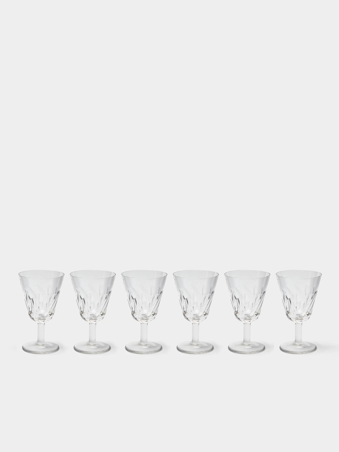 Antique and Vintage - 1920s Saint Louis Crystal Wine Glasses (Set of 6) -  - ABASK