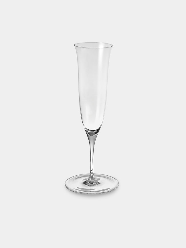 Lobmeyr - | Set of 2| Patrician Crystal Champagne Flutes - Clear - ABASK- 