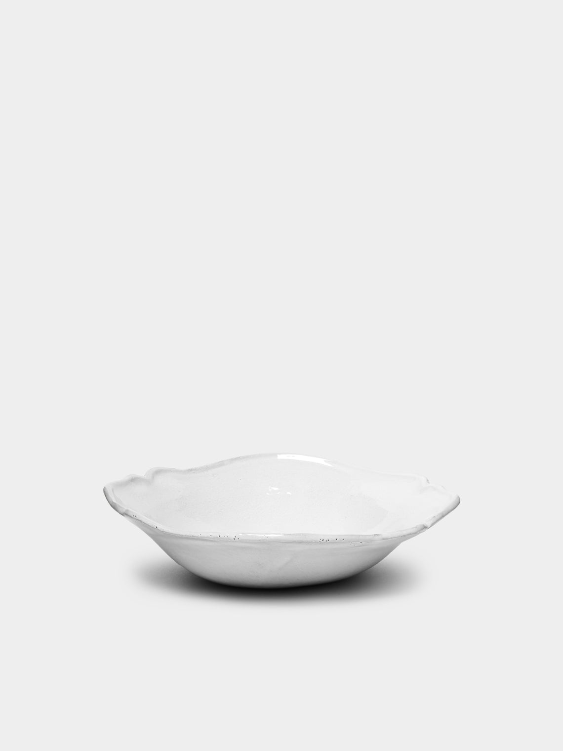 Astier de Villatte - Bac Hand-Glazed Ceramic Small Soup Plate – 7.5in/19cm (Set of 2) - White - ABASK - 