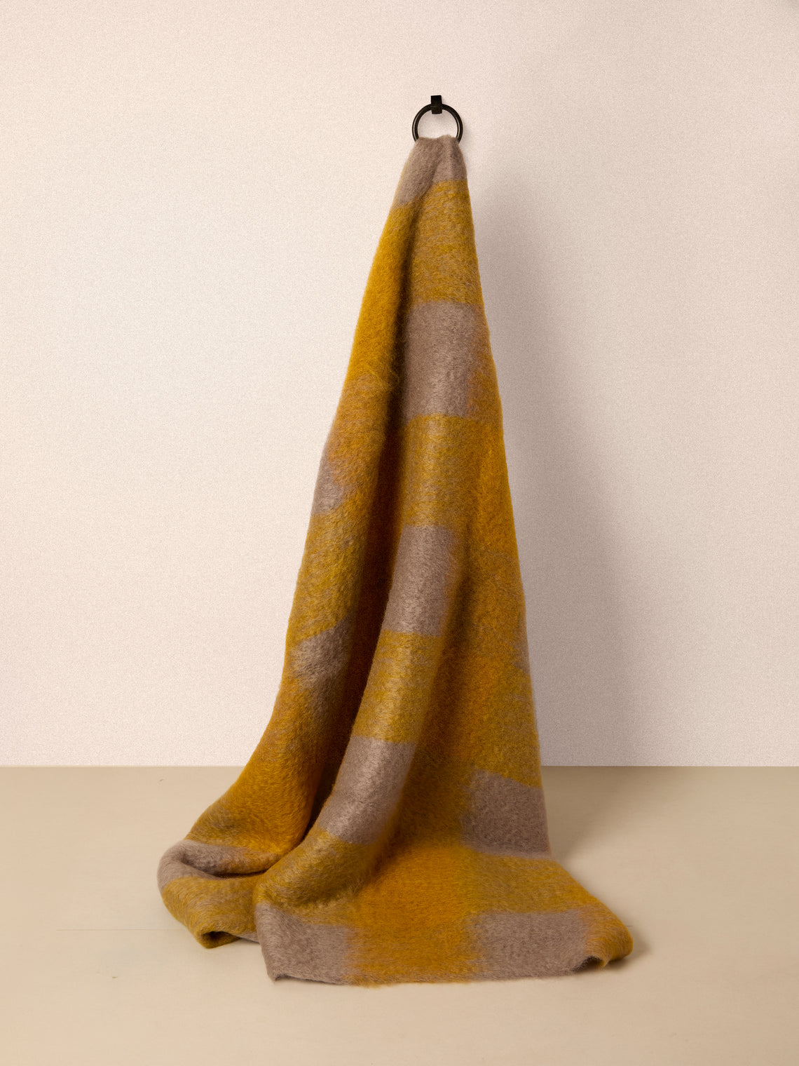 The Wren - Arbor Handwoven Mohair and Wool Throw (76.5in/1.95m) - Yellow - ABASK