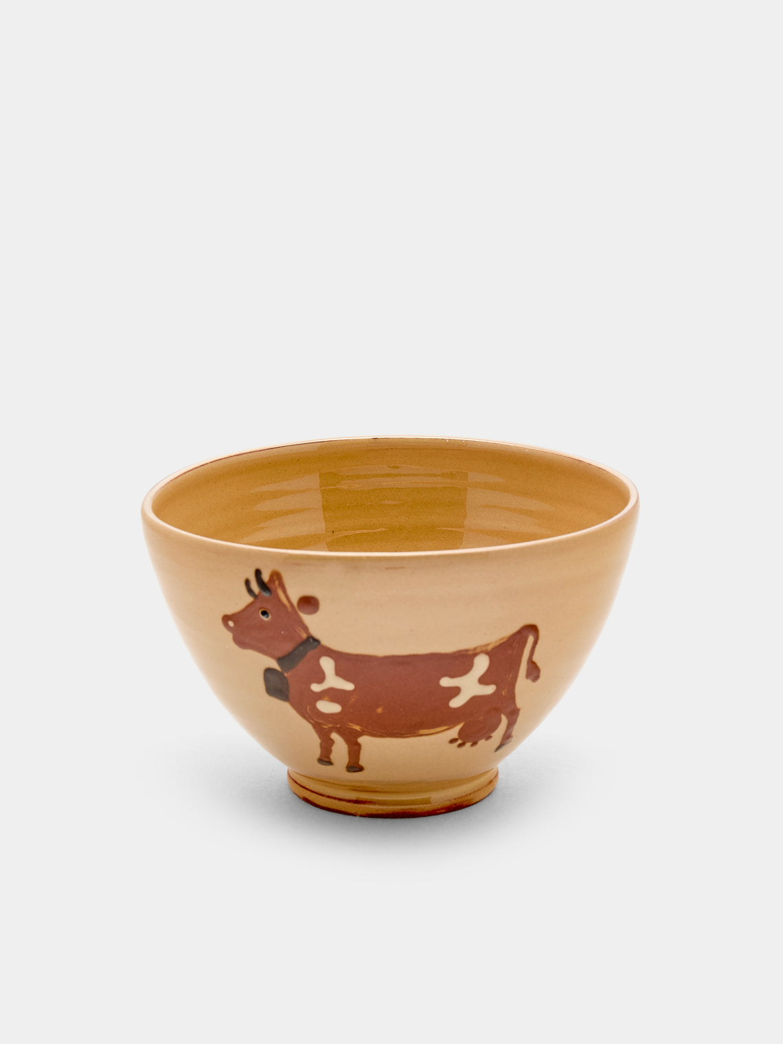 Poterie d’Évires - Cows Hand-Painted Ceramic Bowls (Set of 6) - Multiple - ABASK