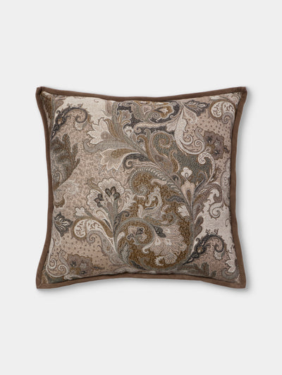 de Le Cuona - Elizabeth Paisley Wool Pillow (21.5in/55cm) - Multiple - ABASK - 