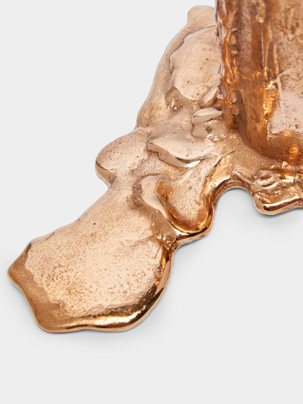 Osanna Visconti - Melted Hand-Cast Bronze Candle Holder -  - ABASK