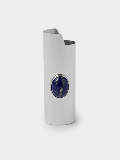 Tavares 1922 - Silver and Lapis Lazuli Lighter Case - Silver - ABASK - 
