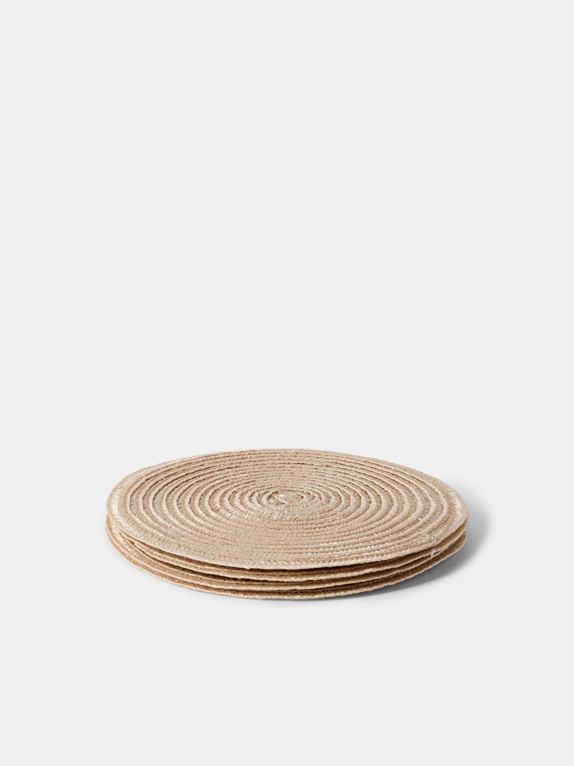 Pigment France - Trocadero TechStraw Coasters (Set of 4) - Natural - ABASK