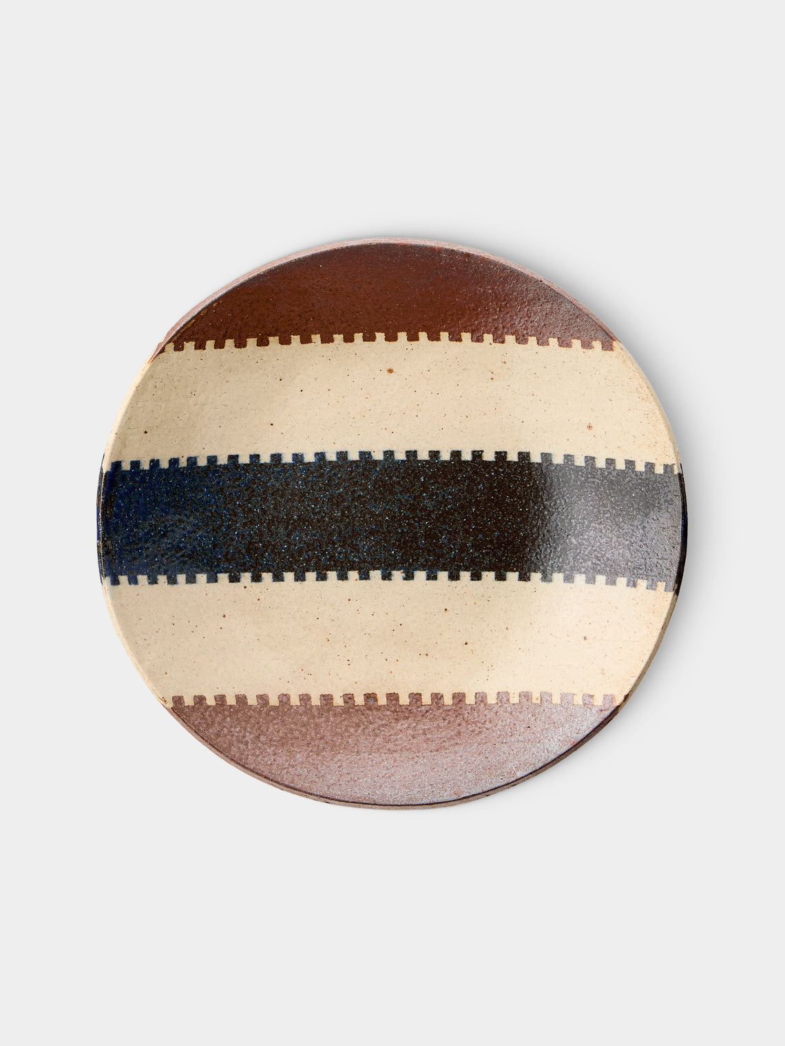 Makidani-gama - No. 2 Nerikomi Ceramic Plates – 8in/21cm (Set of 5) - Multiple - ABASK