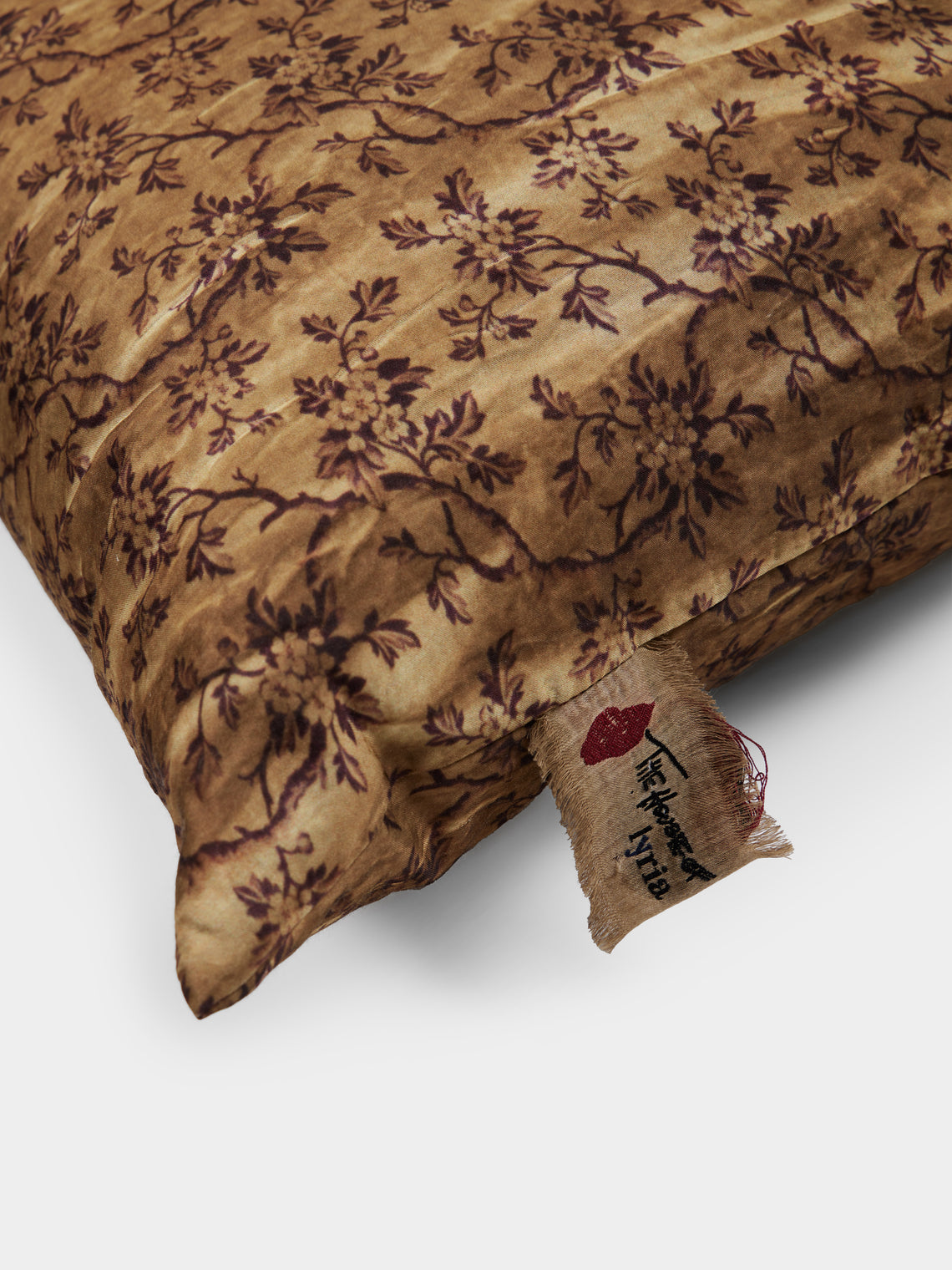 The House of Lyria - Belinda Cotton-Blend Cushion (23.5in/60cm) - Brown - ABASK