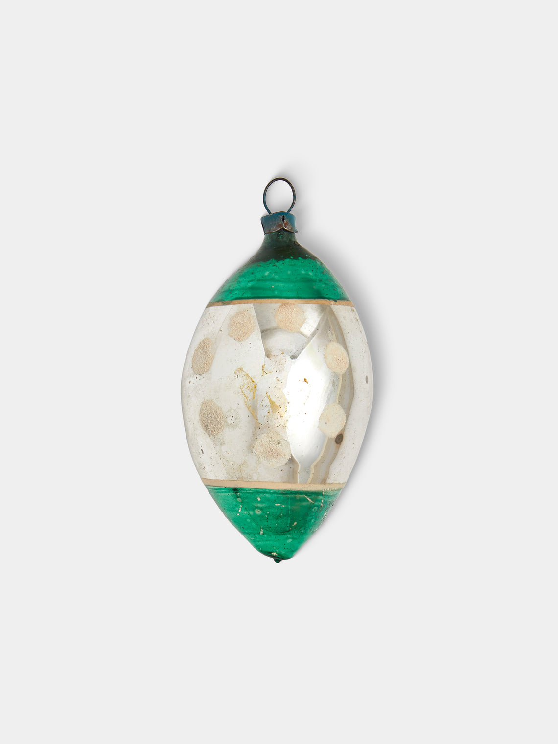 Antique and Vintage - Early-20th-Century Droplets Glass Baubles (Set of 6) - Green - ABASK