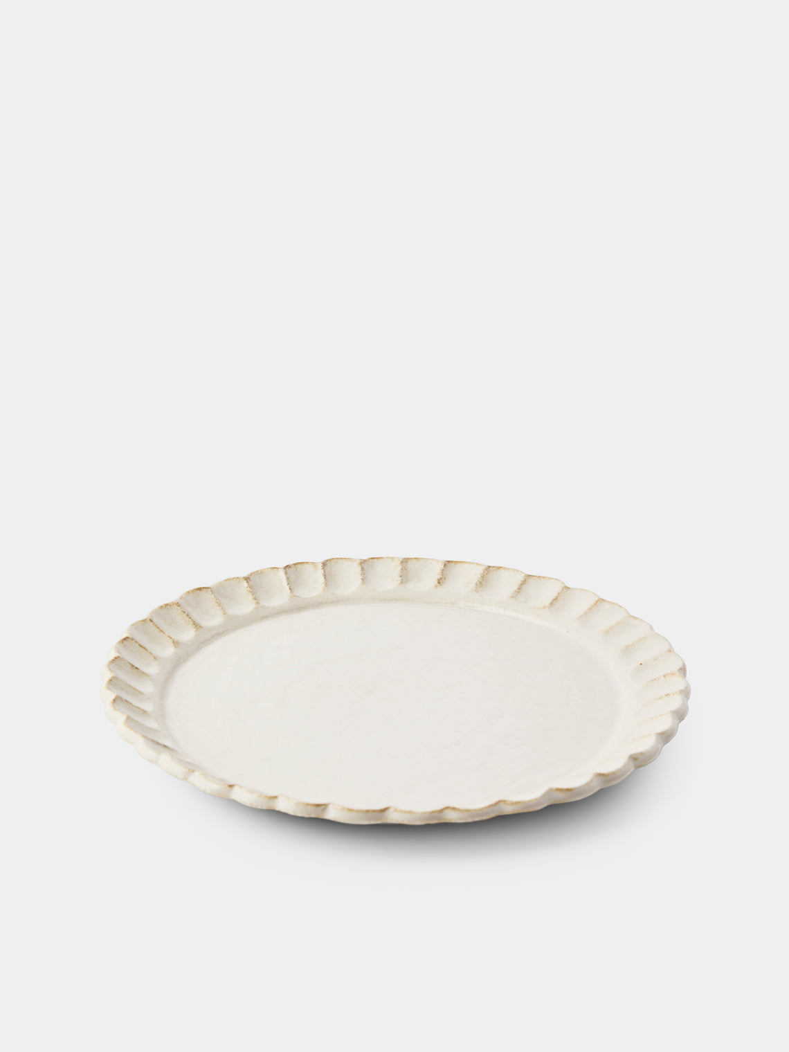 Kaneko Kohyo - Coco Ceramic Dinner Plates – 10.5in/27cm (Set of 4) - White - ABASK