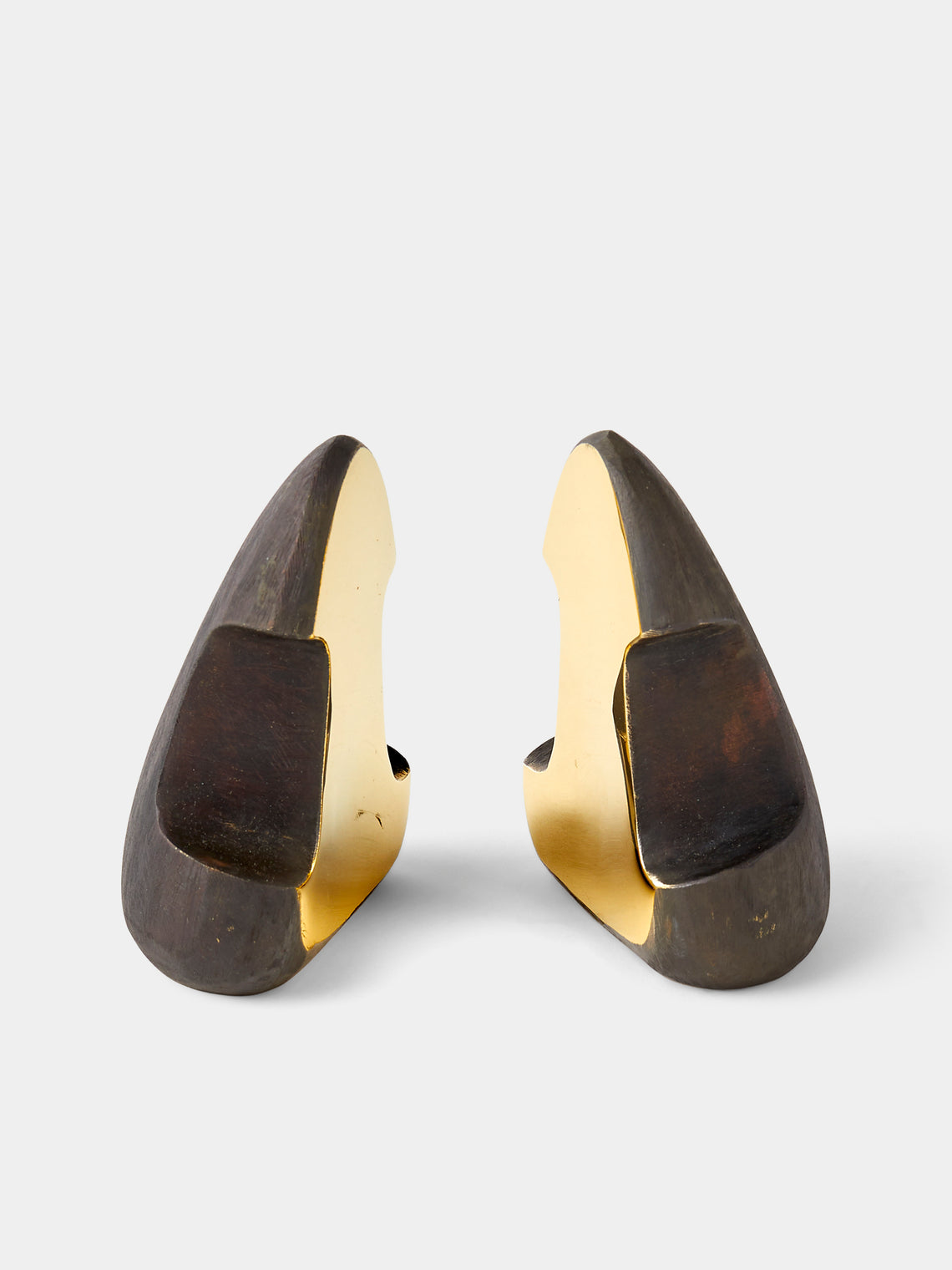 Carl Auböck - Cello Brass Bookends - Black - ABASK