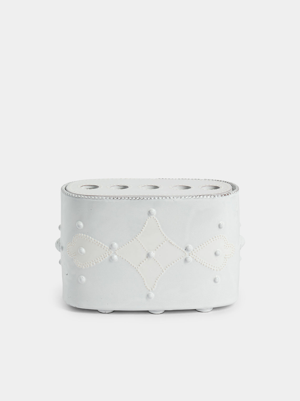 Emily Mitchell - Hand-Built Ceramic Bough Vase - White - ABASK - 