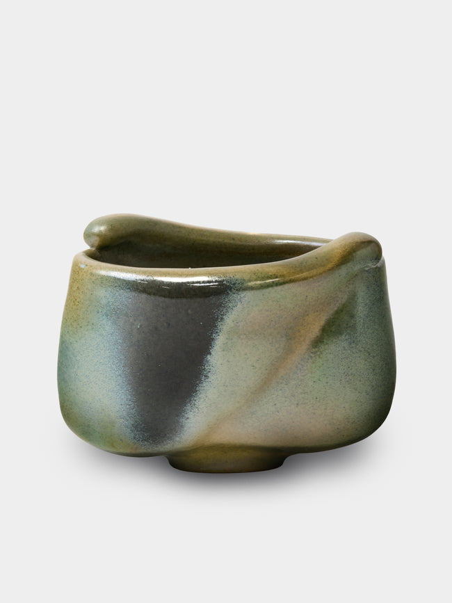 Ruth King - Spurs Hand-Built Ceramic Bowl - Blue - ABASK - 