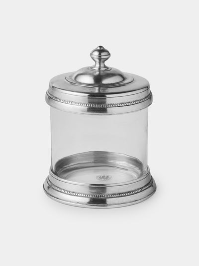 Cosi Tabellini - Toscana Pewter Cotton Wool Jar - Silver - ABASK - 